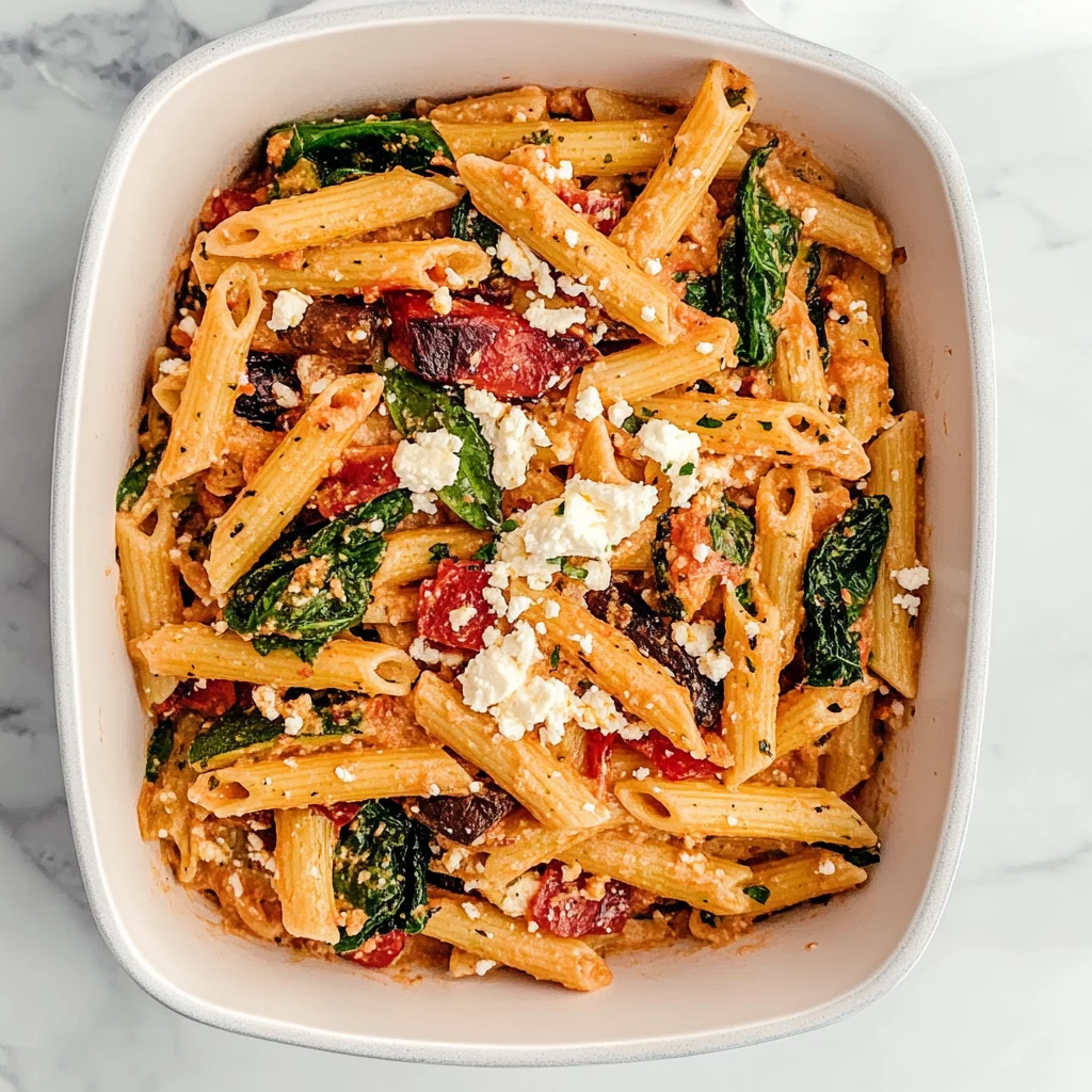 Roasted Veggie Pasta with Feta: Quick and Delicious Dinner