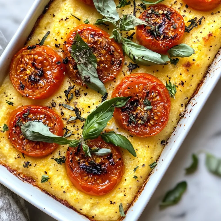 Savory Herbed Polenta & Roasted Tomato Bake: Cozy Delight