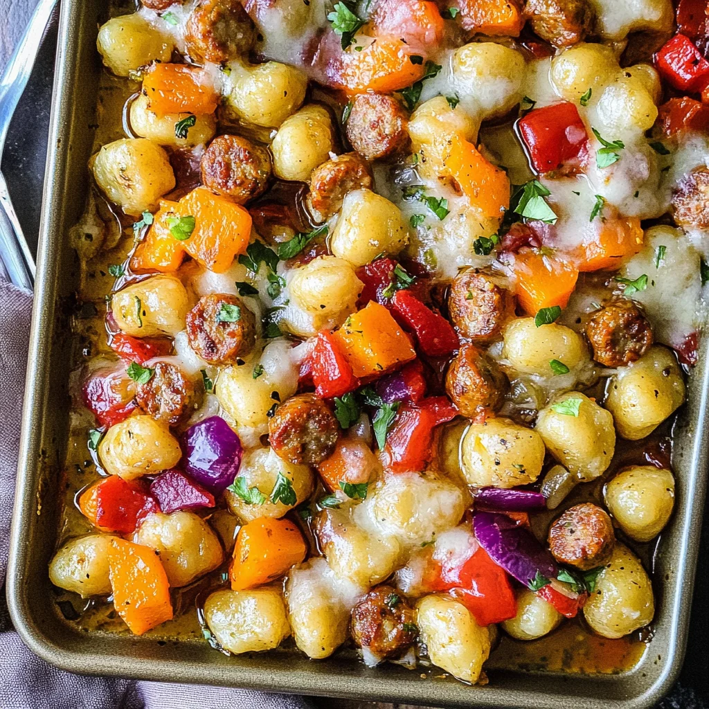 Sheet Pan Gnocchi with Spicy Sausage: Comfort in Every Bite