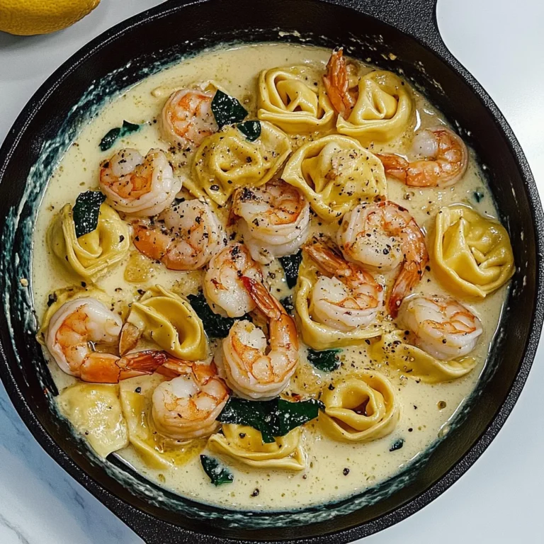 Shrimp Tortellini with Garlic Sauce: Comfort Food Bliss