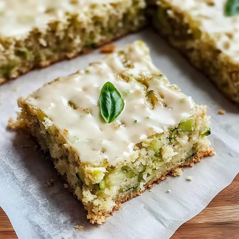 Simple Zucchini Bars: Sweet and Moist Delight