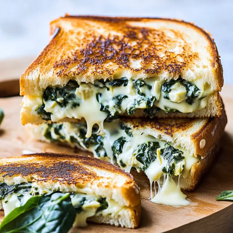 Spinach Artichoke Grilled Cheese Recipe: Comforting Delight