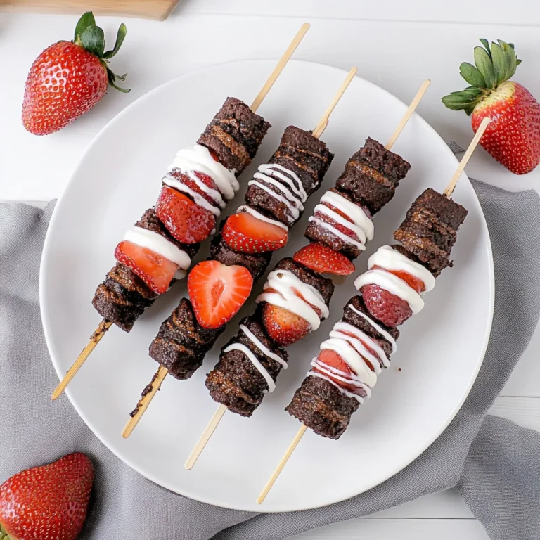 Strawberry Brownie Kabobs: Sweet and Satisfying Treats