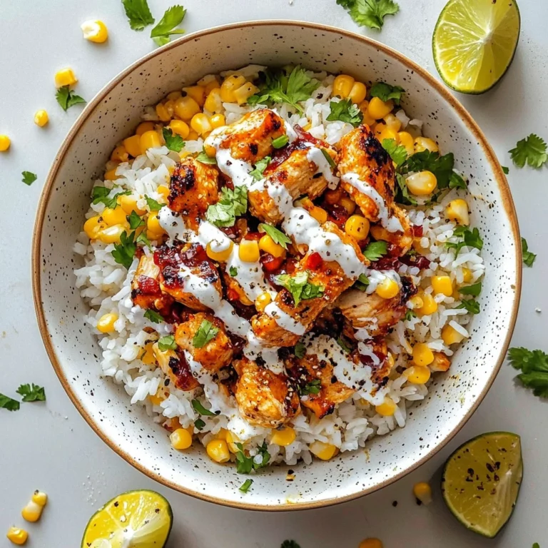 Street Corn Chicken Rice Bowl: Fresh and Flavorful Delight