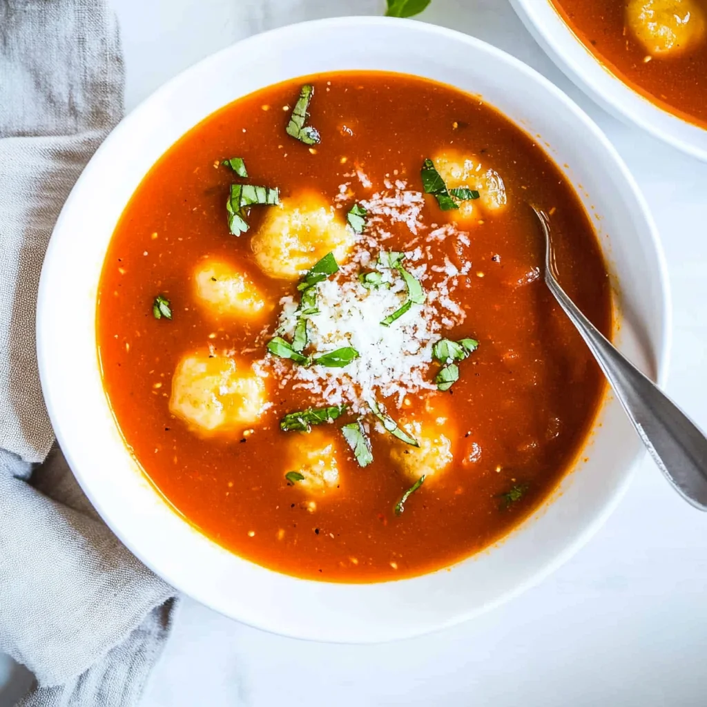 Tomato Dumpling Soup: Comfort in Every Spoonful