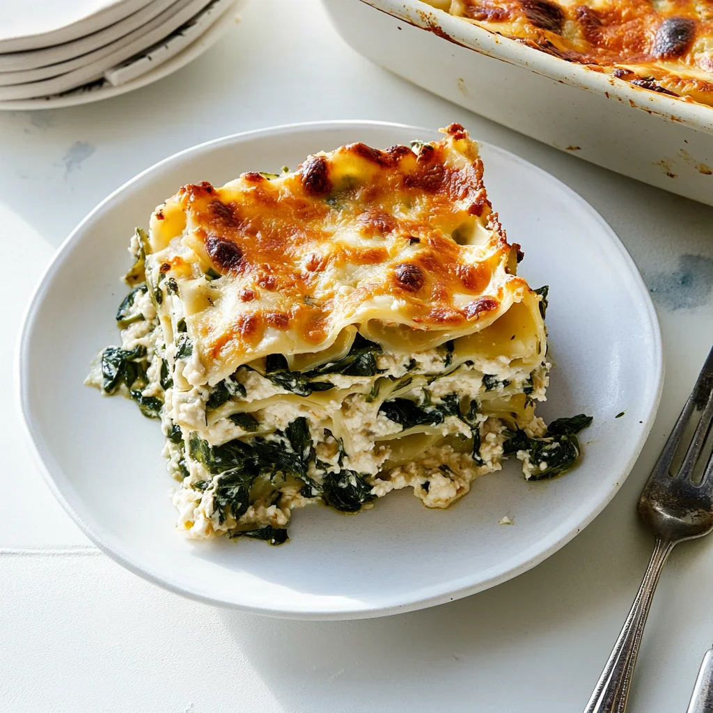 White Lasagna with Spinach: Creamy Comfort Food Delight