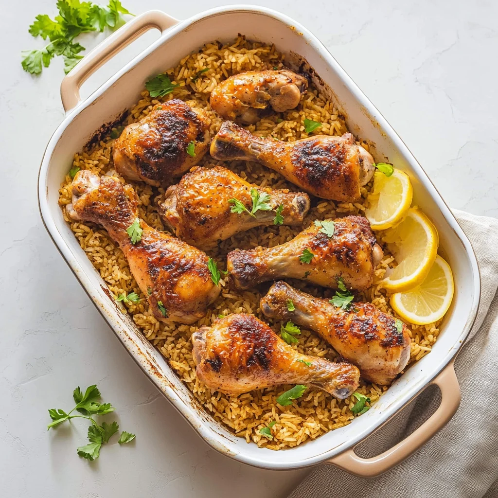 Baked Chicken Legs and Rice: Cozy Comfort Food Delight