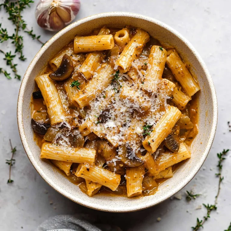 French Onion Soup Pasta Recipe: Warm and Indulgent Delight