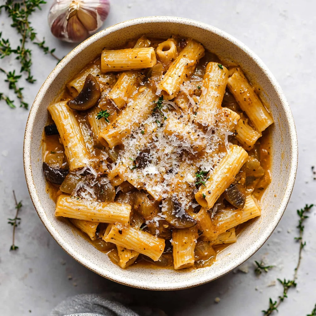 French Onion Soup Pasta Recipe: Warm and Indulgent Delight