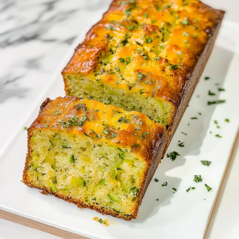 Green Onion Zucchini Cheddar Quick Bread: Savory Delight