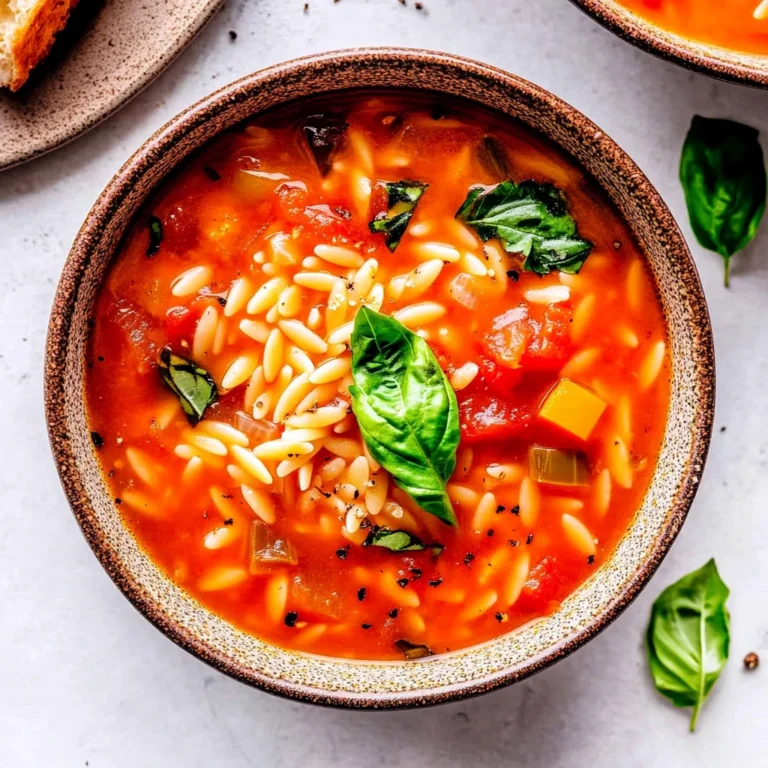 Hearty Tomato Orzo Soup: A Cozy Bowl of Comfort