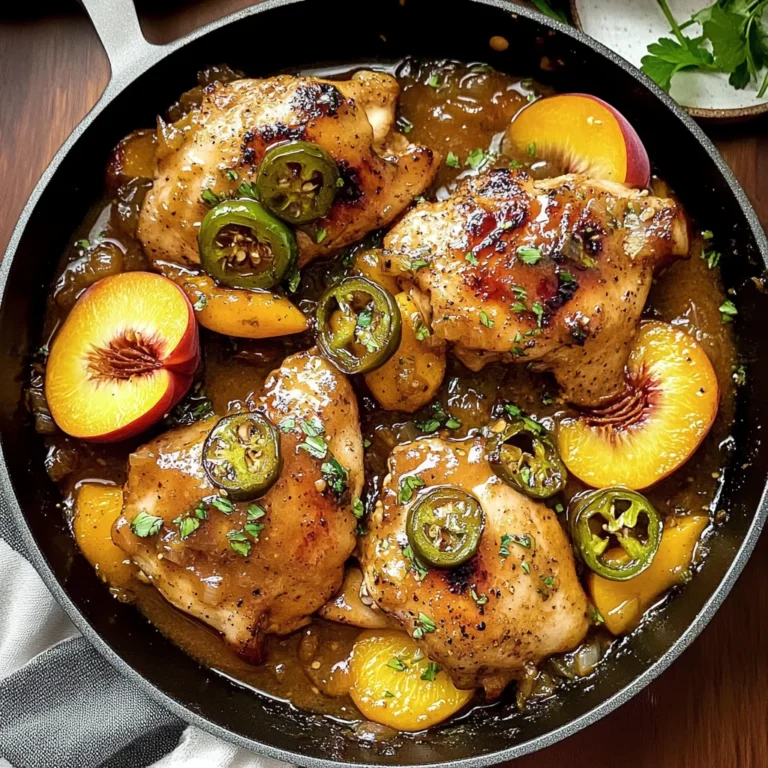 Jalapeno Peach Chicken: Sweet and Spicy Delight