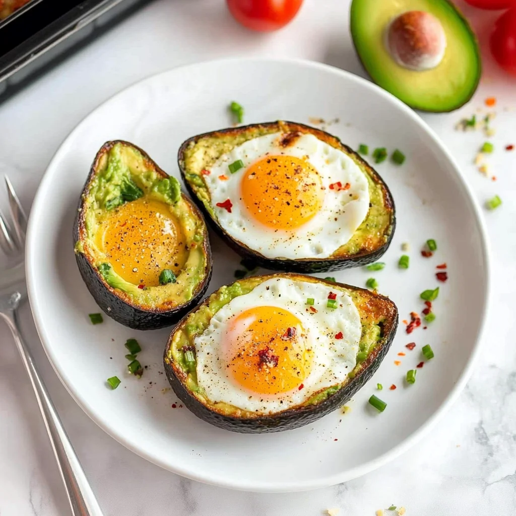 Keto Air Fryer Avocado Baked Egg: Creamy Delight in Minutes
