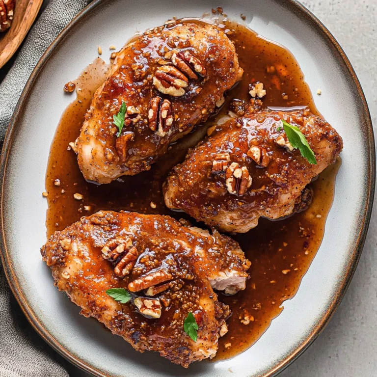 Maple Bourbon Pecan Chicken: Comforting and Delicious