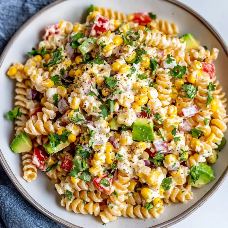 Mexican Street Corn Pasta Salad Recipe: Zesty and Bright