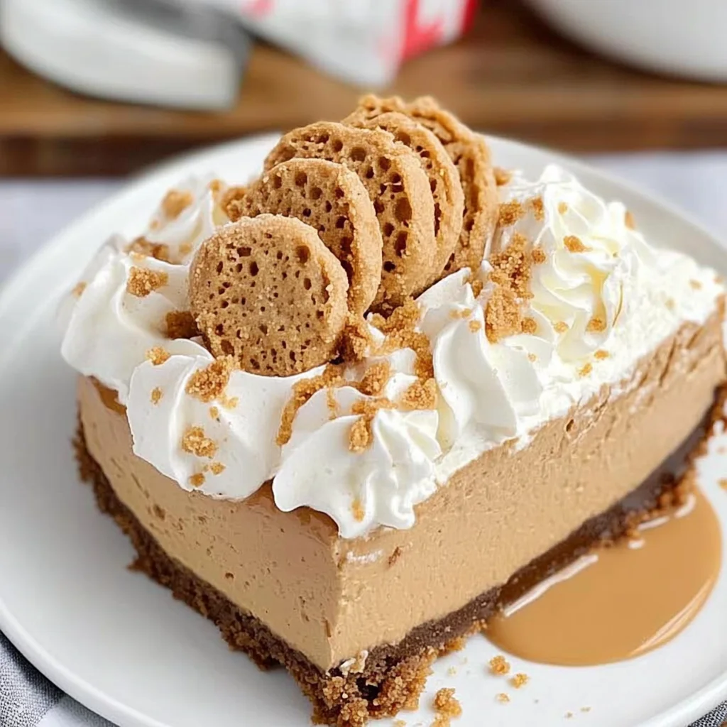 No Bake Biscoff Pie: Creamy Delight in Every Bite