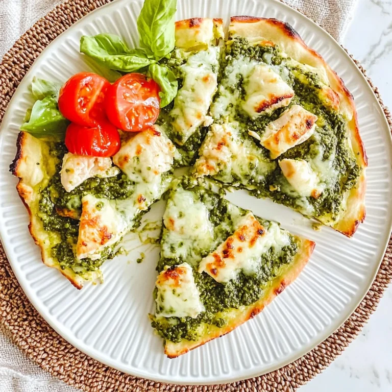 Pesto Chicken Flatbread: A Delicious Dinner Delight