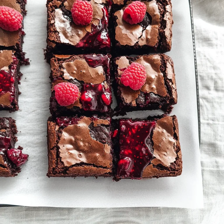Raspberry Brownies: Indulgent and Fudgy Delight