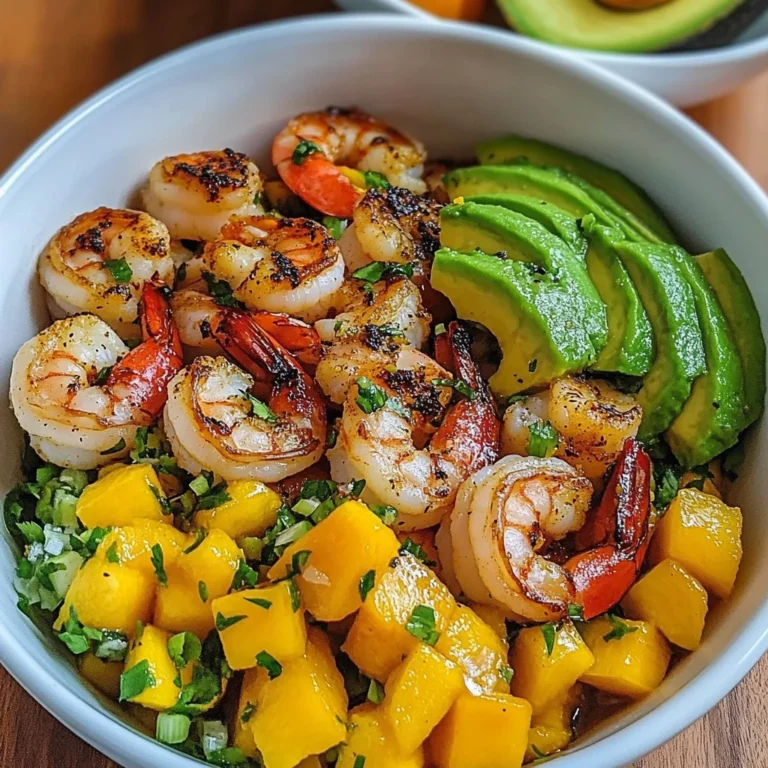 Shrimp and Avocado Bowls: Bright and Zesty Delight