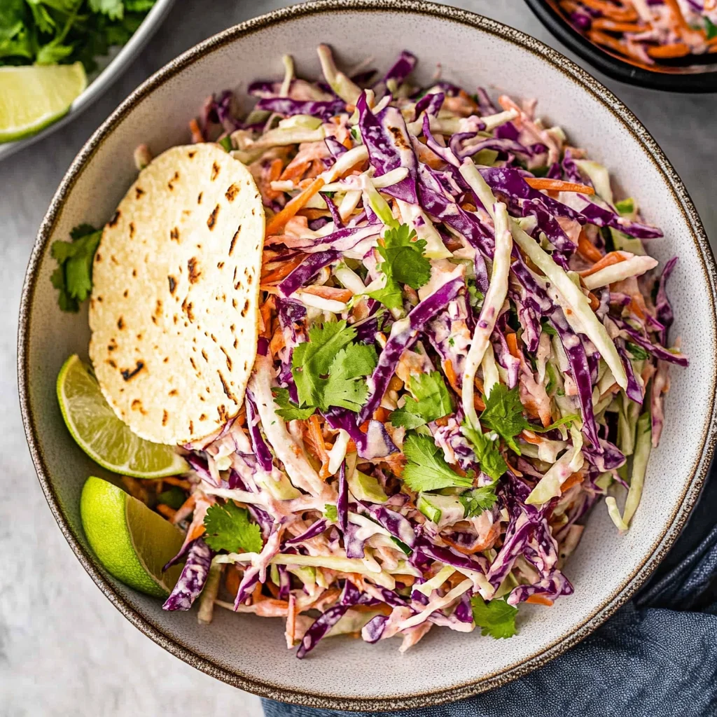 Taco Slaw: Crunchy and Zesty Side Dish Delight